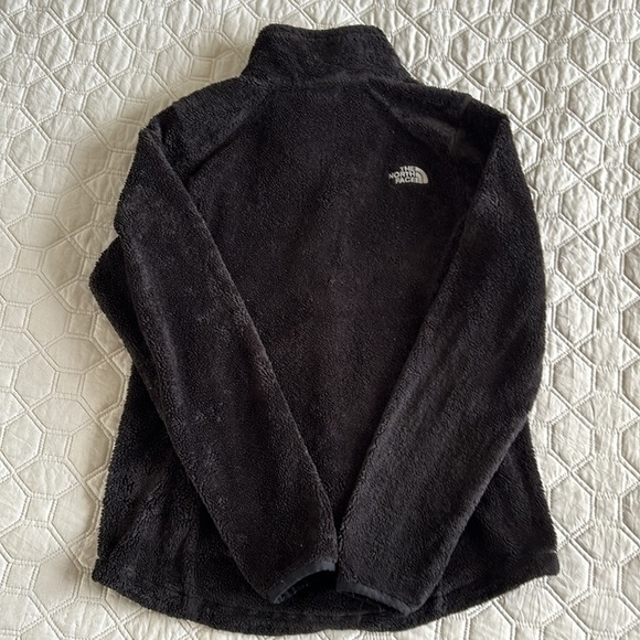 North Face black zip front fleece jacket size M - Picture 5 of 6